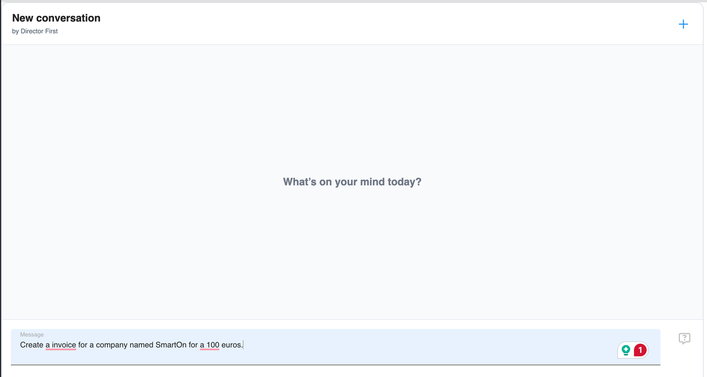 SmartOn AI new conversation